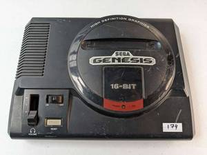 lot 174 image: SEGA GENESIS MODEL 1 SYSTEM CONSOLE HIGH DEFINITION GRAPHICS 1601