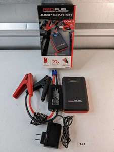 lot 210 image: Red Fuel jump starter SL161 Built In LED Light Ultra Safe Smart cable