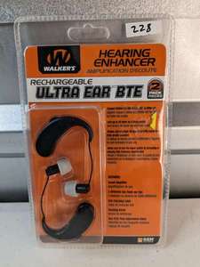 lot 228 image: WALKERS HEARING ENHANCER RECHARGEABLE ULTRA EAR BTE NEW SEALED