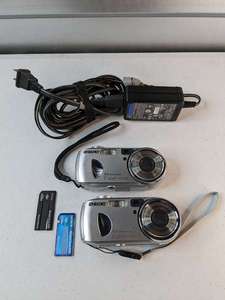 lot 229 image: Lot of 2 - Sony Cyber-shot DSC-P73 4.1MP Digital Camera - Silver