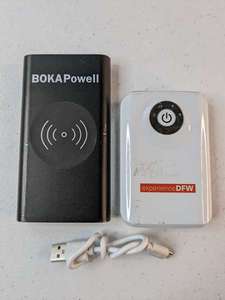 lot 243 image: Lot of 2 Power Banks, one w Wireless Charger