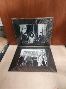 lot 69 image: Matted Photos of The Kennedys in Dallas from the Fort Worth Star Telegram