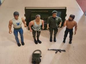 lot 53 image: Selection of Rambo action figures