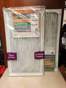 lot 121 image: Selection of 3 14x25x1 Filtrete air filters