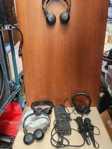 lot 137 image: Selection of microphones and headsets