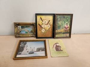 lot 150 image: Selection of mini paintings