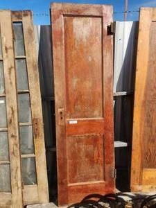lot 223 image: Vintage set of 2 wooden doors
