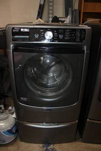 lot 5 image: Maytag Front-Loading Washing Machine 27W x 30D x 54 Tall Model MHW5500FC0