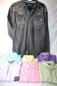 lot 97 image: Mens Clothes Dress shirts, see pictures