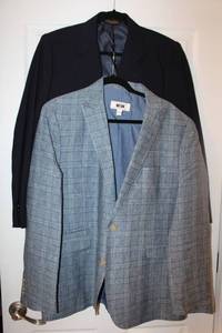 lot 58 image: Mens Clothes Suit Jackets Joseph Abboud Size L and Brooks Brothers Tailored, see pictures