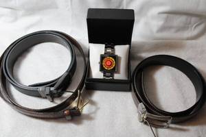 lot 44 image: Mens Leather Belts and S-Squre Watch