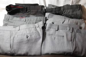 lot 45 image: Mens Clothes Dress pants, see pictures for sizes