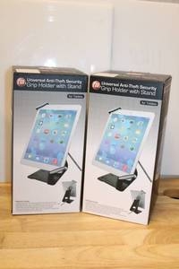 lot 25 image: (2) CTA Universal Anti-Theft Security Grip holder with stand for Tablets (Looks unused)