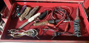 lot 12 image: Lot of Knives and Soldering Irons