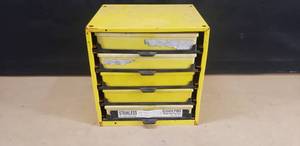 lot 40 image: 5 Drawer Servi-A-Lite Metal Parts Cabinet wContents