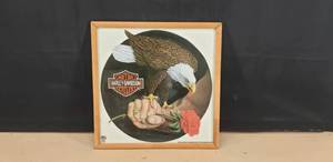 lot 55 image: Harley-Davidson Framed Artwork, 21 12x 21 12