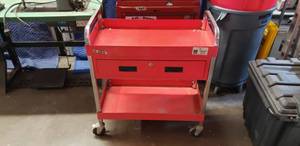 lot 66 image: U S General Rolling Tool Cart, Tools Not Included