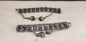 lot 86 image: Pair of Vintage Wooden Back Rollers