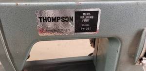 lot 112 image: Thompson Heavy Duty Mini-Walking Foot Industrial Sewing Machine, Model PW-201, Tested