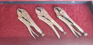 lot 122 image: Lot of 3 Vise Grips