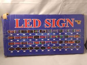 lot 13 image: LED SIGN