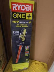 lot 10 image: RYOBI ONE 18V HEDGETRIMMER