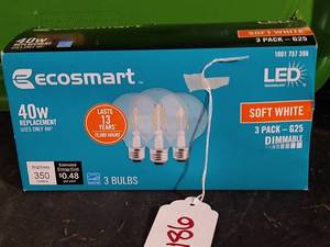 lot 186 image: Eco Smart LED Light Bulbs