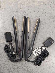 lot 40 image: Lot of 2 - CHI Original Global Beauty 1  CERAMIC HAIRSTYLING IRON Model GF1001
