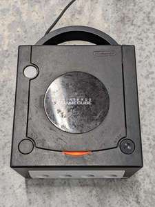 lot 71 image: Nintendo DOL-001 Black GameCube Video Game Console wCables & 1 Controller