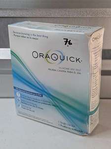 lot 76 image: OraQuick In-Home HIV Test Reviews - 1 Single Use - NEW