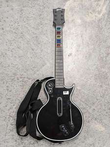 lot 87 image: XBOX 360 Wireless Gibson Les Paul Guitar Hero Controller Red Octane Strap