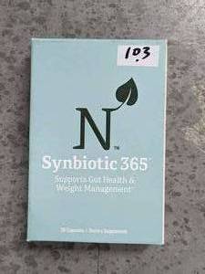 lot 103 image: Synbiotic 365, 30 Capsules - NEW EXP 1223