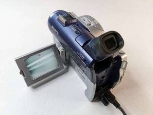 lot 125 image: Sony HandyCam DCR-DVD100 DVD Disc Camcorder Digital w Charger
