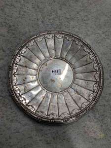 lot 141 image: Vintage Gorham .925 Sterling Silver 1702 Shallow Serving Dish 9-12 - 206grams