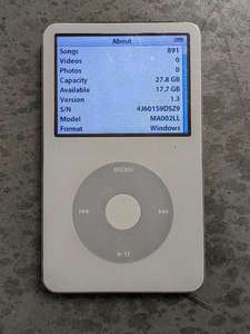 lot 148 image: Apple iPod Model A1136, 30GB White