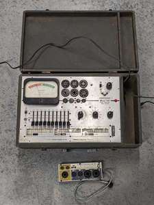 lot 152 image: Precision Apparatus Model 640 Tube Tester & Coletronics B-16 Socket Adapter