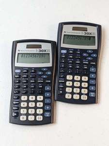 lot 201 image: Lot of 2 - Texas Instruments TI-30XIIS Calculator