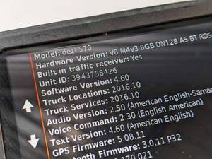 lot 207 image: Garmin DEZL570 LMT 5-Inch Semi-TruckCar GPS