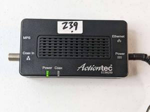 lot 239 image: Actiontec Bonded MoCA 2.0 Ethernet to Coax Adapter for 1 Gbps ECB6250