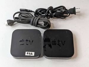 lot 266 image: Lot of 2 - Apple TV (2nd Generation) 8GB Media Streamer - A1378 - No Remote