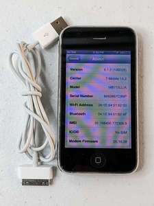 lot 278 image: Apple A1303 iPhone 3GS Black 3.5 Screen 3.0MP 16GB Wi-Fi GPS iOS Smartphone - T-Mobile