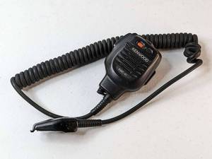 lot 279 image: Kenwood KMC-41 - Public Safety Speaker Microphone with Coiled Cord