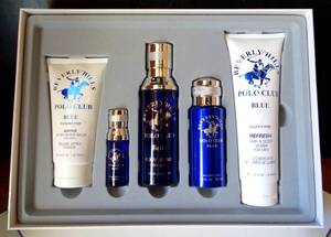 lot 2 image: Blue by Beverly Hills Polo Club, 5 Piece Gift Set for Men