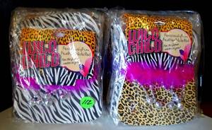 lot 112 image: NEW 2 PACKS OF 10 - WILD CHILD FEROCIOUSLY FUN FEATHER NOTEPADS - ANIMAL PRINTS (20X$)