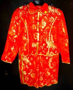 lot 122 image: NEW WO TAGS - BEAUTIFUL XIAO SHI SILK ASIAN STYLE SKIRT & JACKET - SMALL 40