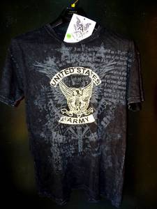 lot 129 image: NEW WTAGS - UNITED STATES ARMY T-SHIRT - SIZE MEDIUM