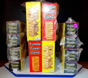lot 135 image: NEW - TUMBLE TOWER GAME (LIKE JENGA) 12 UNITS X $