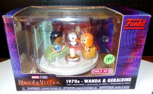 lot 144 image: NEWSEALED - Funko POP Mini Moments Marvels WandaVision Living Room 70s Wanda & Geraldine