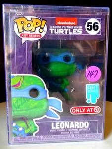 lot 147 image: $$ TMNT Funko Pop Leonardo #56 Art Series Target Exclusive - Sealed $$