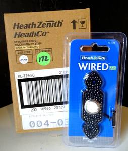 lot 172 image: HEATH ZENITH SL-279 WIRED DOORBELL - NEW BOX OF 3 UNITS